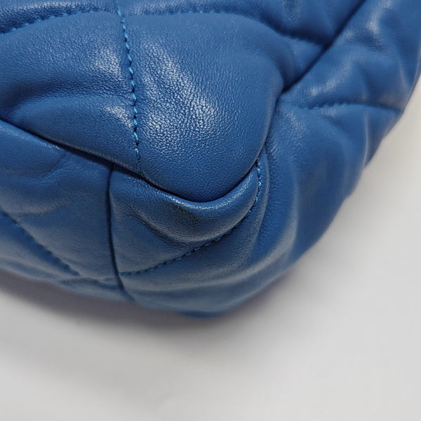 CHANEL 19 Large Quilted Lambskin Blue