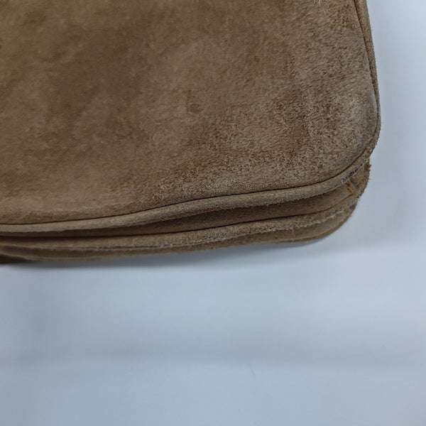Suede Shoulder Bag Brown