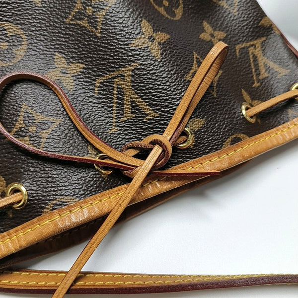 NÉONOÉ Nano Monogram Coated Canvas Brown