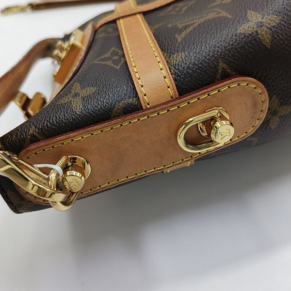 DUFFLE Monogram Coated Canvas Brown