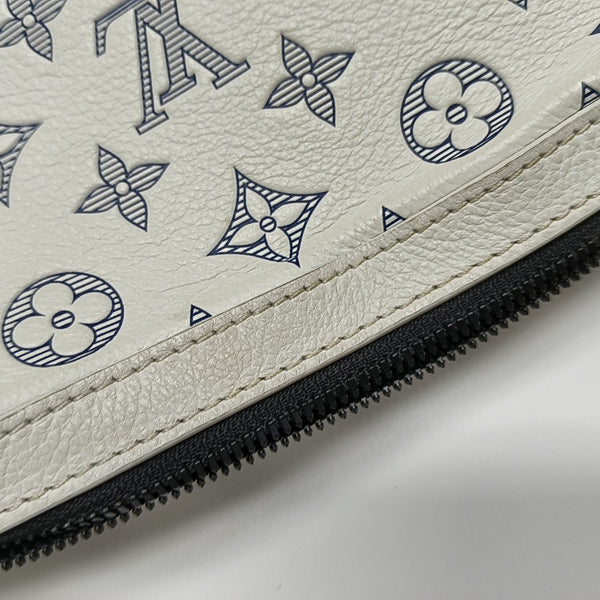 DUO Monogram Calfskin White