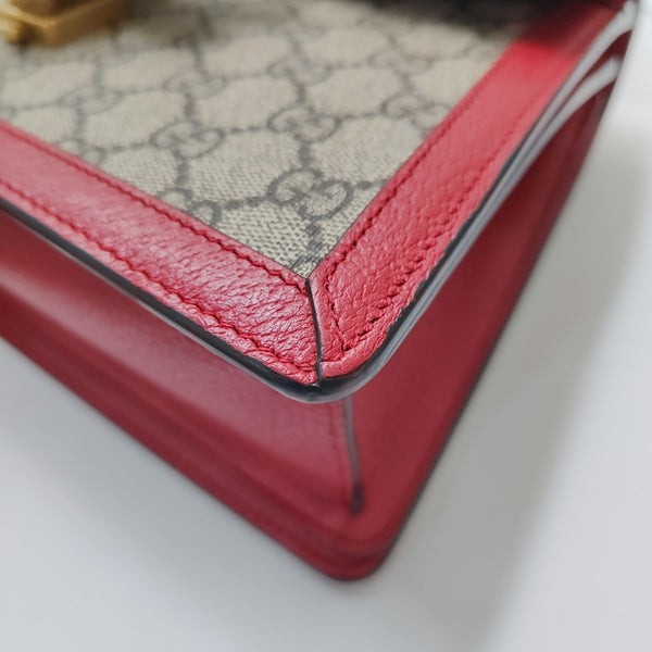 Queen Margaret Small Monogram Coated Canvas Beige