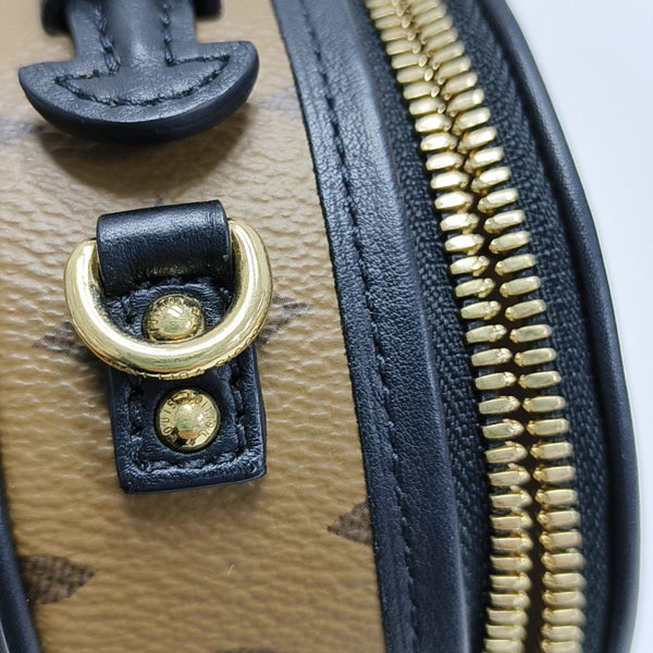 BOITE CHAPEAU Mini Monogram Coated Canvas Brown