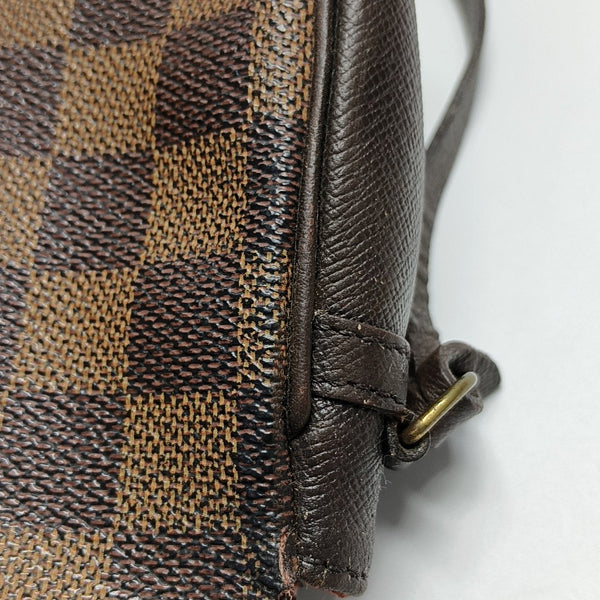 TROUSSE MAKE UP Damier Ebene Coated Canvas Brown