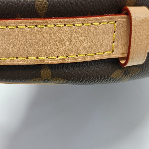 CROISSANT Monogram Coated Canvas Brown