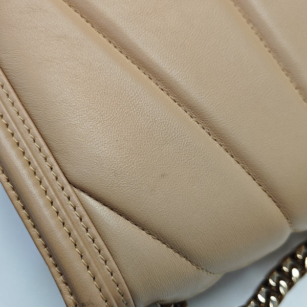 SERPENTI DIAMOND BLAST Small Quilted Lambskin Beige