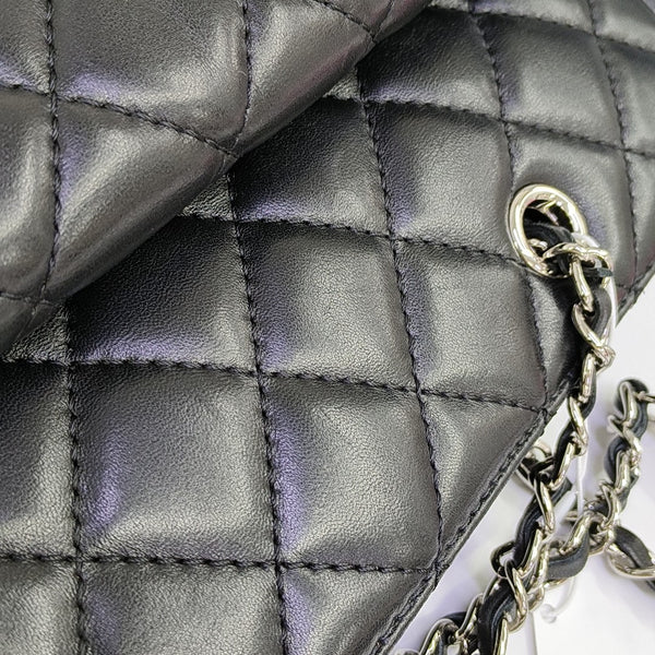 Quilted Lambskin Tote Bag Black