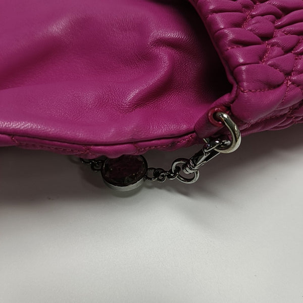 Crystal Quilted Lambskin Red