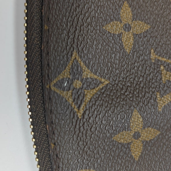 COSMETIC Monogram Coated Canvas Brown