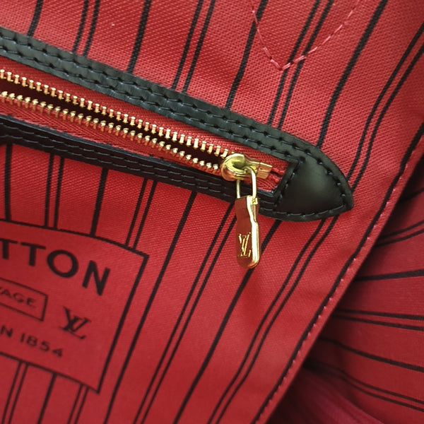 NEVERFULL MM Monogram Coated Canvas Brown