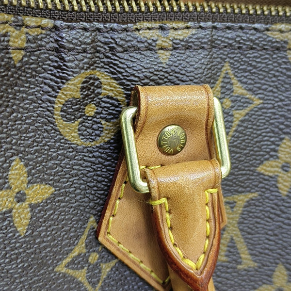 SPEEDY 30 Monogram Coated Canvas Brown