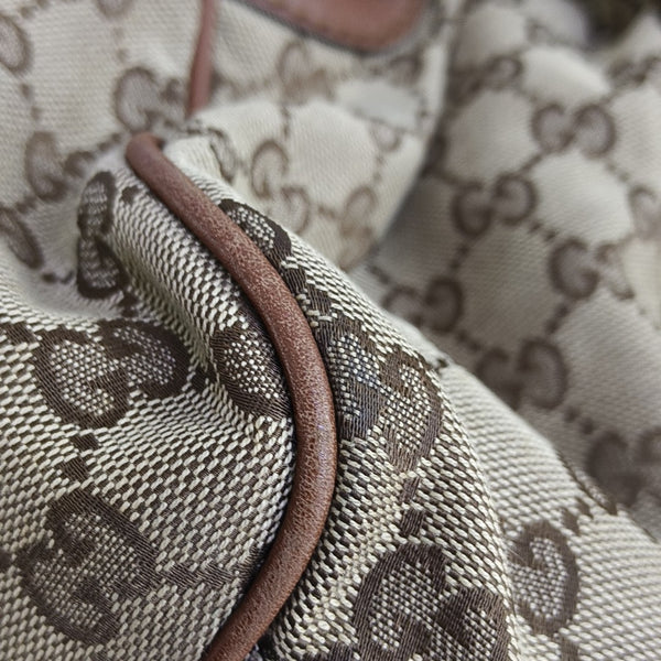 Sukey Monogram Canvas Beige