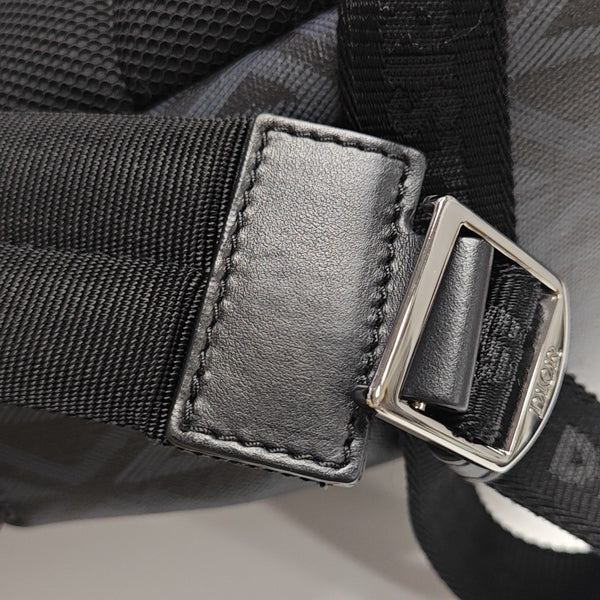 Rider Oblique Coated Canvas Black