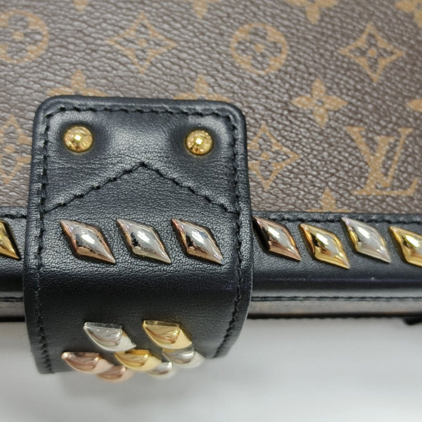 PETITE MALLE Monogram Coated Canvas Brown