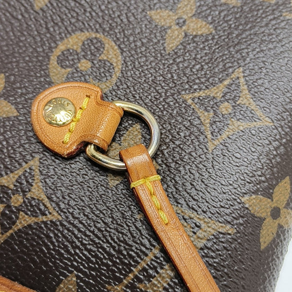 NEVERFULL MM Monogram Coated Canvas Brown