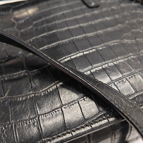 Calfskin Shoulder Bag Black