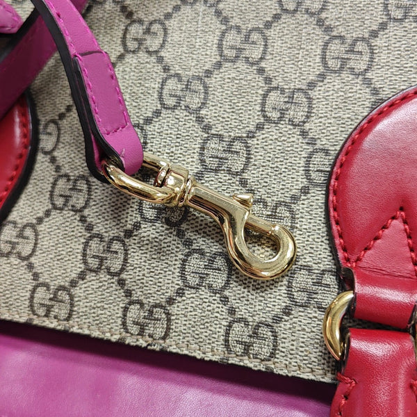 GG Blooms Monogram Coated Canvas Beige