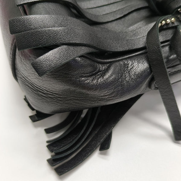 Calfskin Shoulder Bag Black