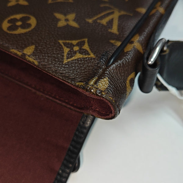 Monogram Coated Canvas Shoulder Bag Brown