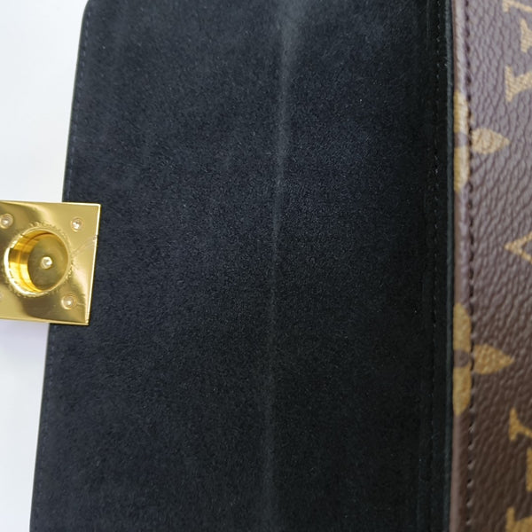 LOCKY BB Monogram Coated Canvas Brown