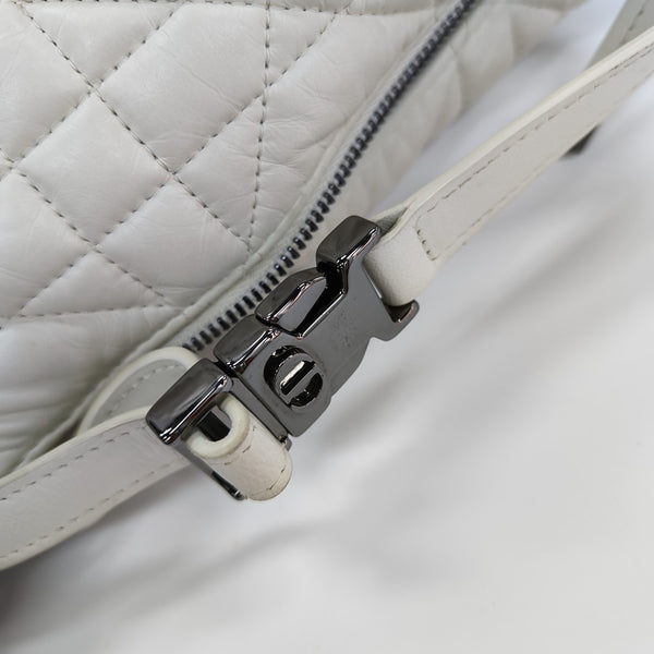 Diortravel Nomad Small Cannage Calfskin White