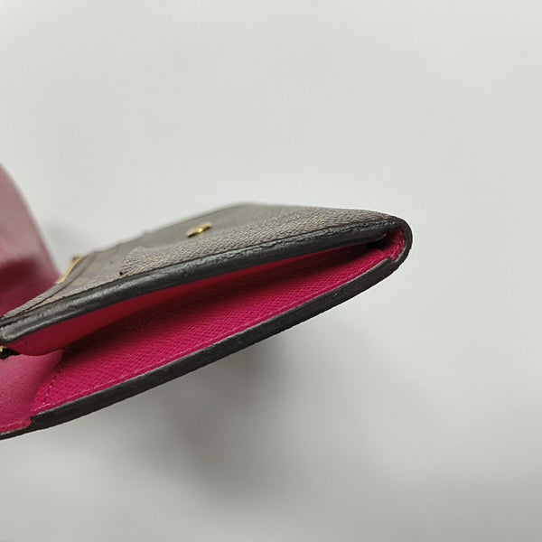 EMILIE Monogram Coated Canvas Brown Wallet