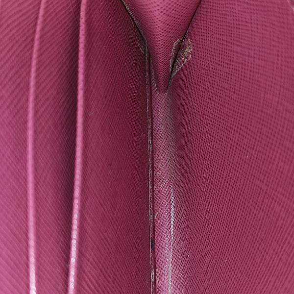 Zippy Wallet Saffiano Calfskin Red Wallet