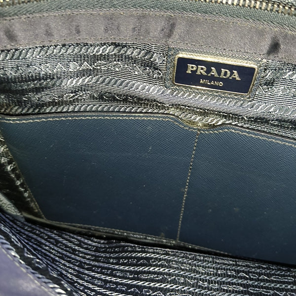 Nylon Shoulder Bag Blue