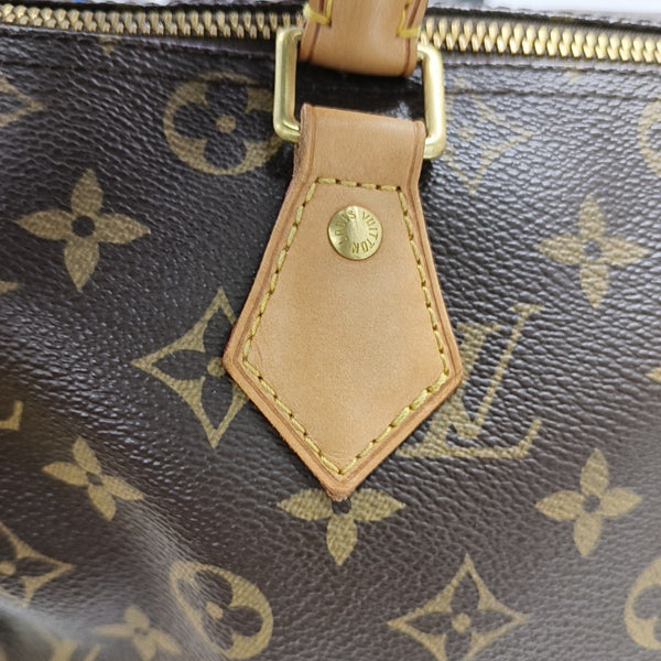 SPEEDY 30 Monogram Coated Canvas Brown