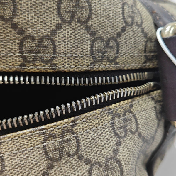 Monogram Coated Canvas Shoulder Bag Brown