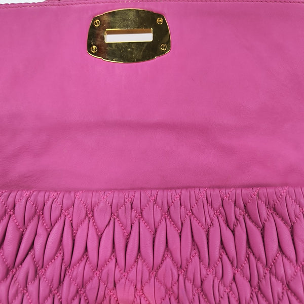 Crystal Quilted Lambskin Red