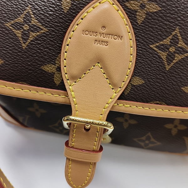 DIANE Monogram Coated Canvas Brown