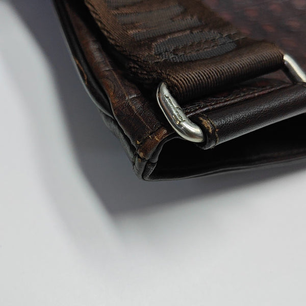 Calfskin Crossbody Bag Brown