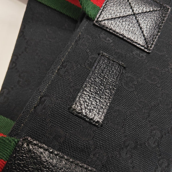 Monogram Canvas Tote Bag Black