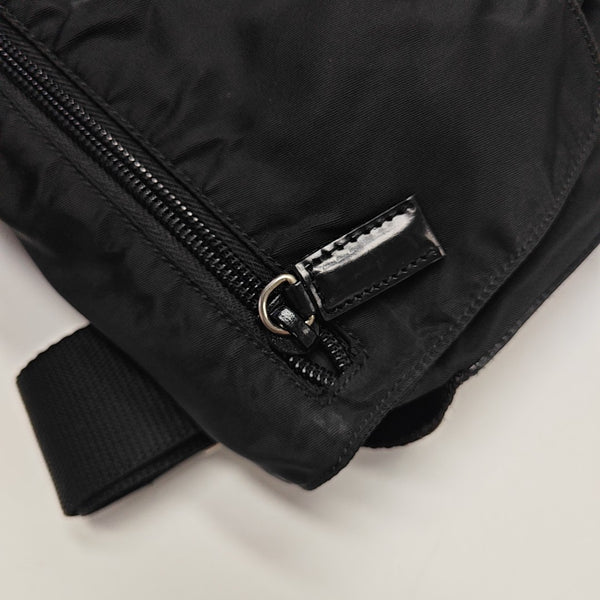 Nylon Shoulder Bag Black