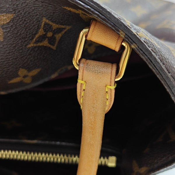MONTAIGNE GM Monogram Coated Canvas Brown