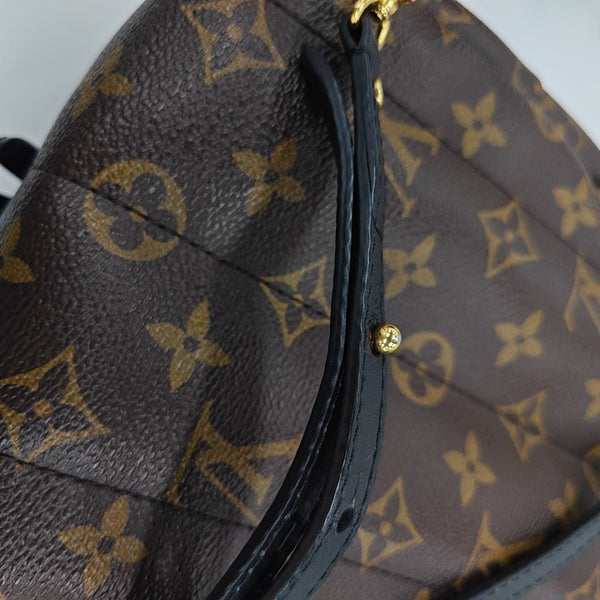 PALM SPRINGS Mini Monogram Coated Canvas Brown