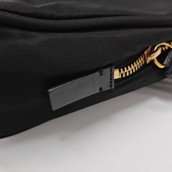 Nylon Top Handle Bag Black