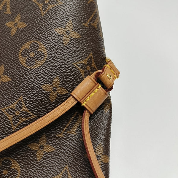 NEVERFULL MM Monogram Coated Canvas Brown