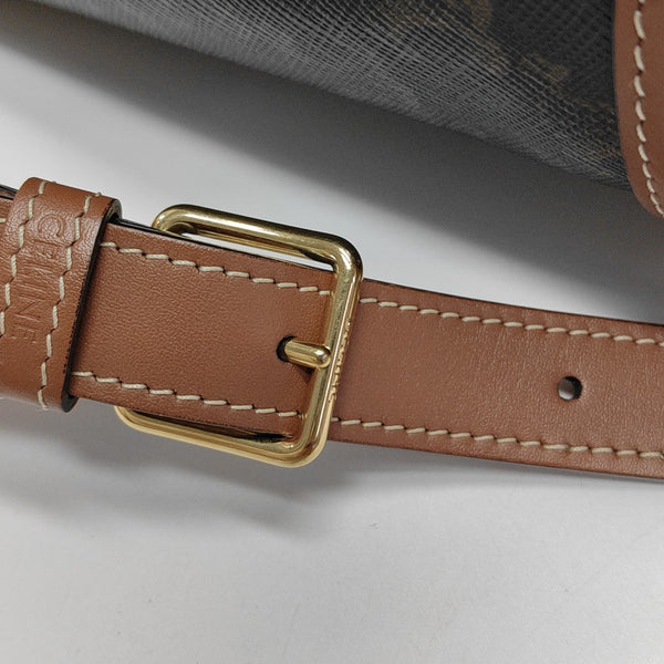 TRIOMPHE CANVAS Small Coated Canvas Brown