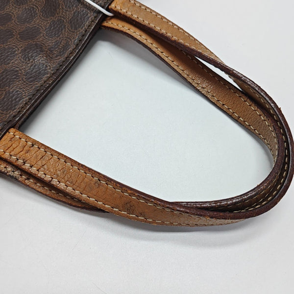 Coated Canvas Tote Bag Brown