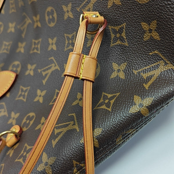 NEVERFULL MM Monogram Coated Canvas Brown