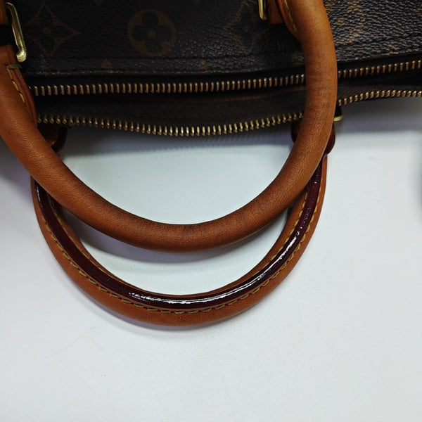 SPEEDY 30 Monogram Coated Canvas Brown