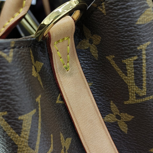 MONTAIGNE Monogram Coated Canvas Brown
