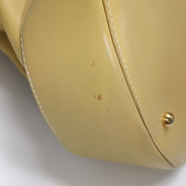Calfskin Bucket Bag Yellow