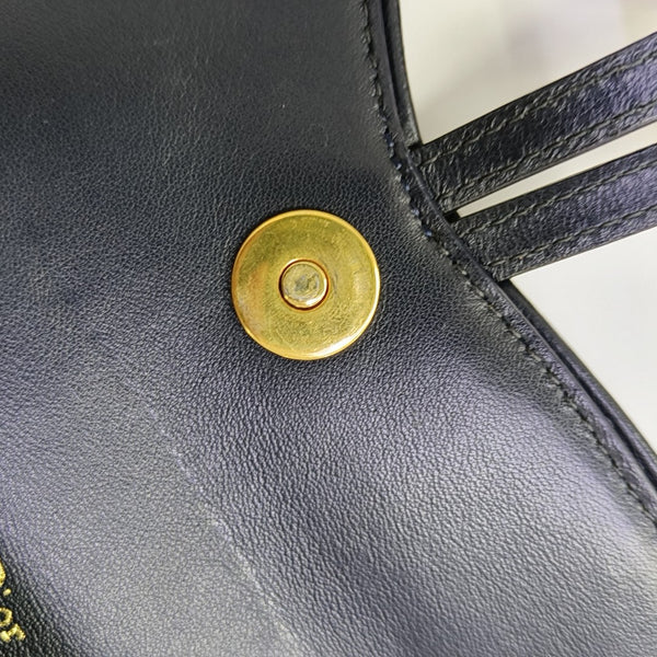 Saddle Mini Oblique Canvas Blue
