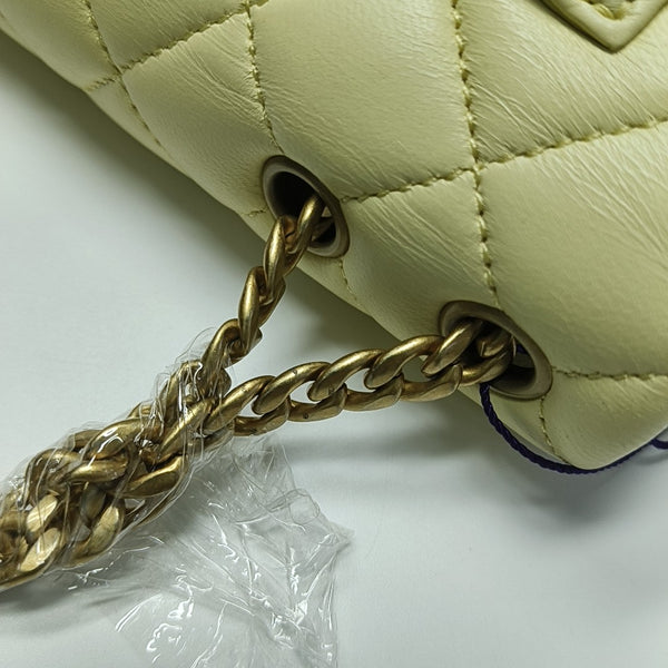 CLASSIC FLAP Mini Quilted Lambskin Yellow