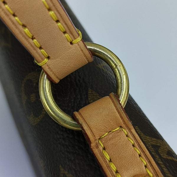 CLUNY PM Monogram Coated Canvas Brown