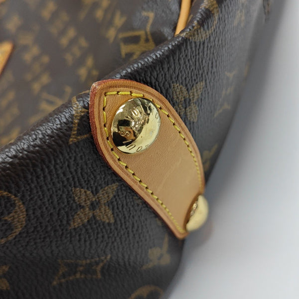 GALLIERA PM Monogram Coated Canvas Brown