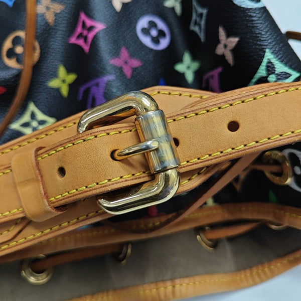 LV × TM NÉONOÉ MM Monogram Coated Canvas Black